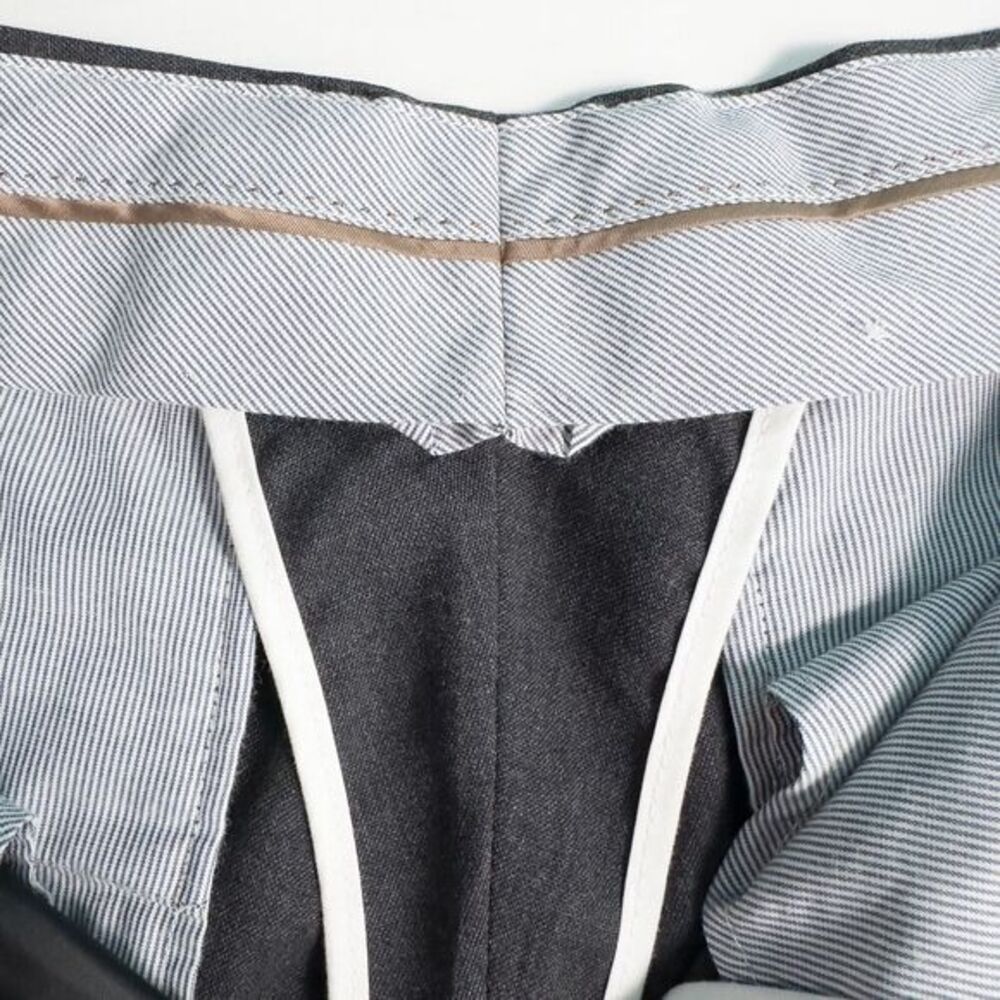 Charles Tyrwhitt Mens Ultimate Performance Suit Pants Charcoal Slim 38W x 29.75L - Picture 13 of 16